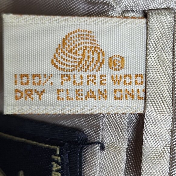 Vintage Plaid Wool Blazer Jacket Nordstrom Nathan David, Men's 40S - Picture 9 of 13